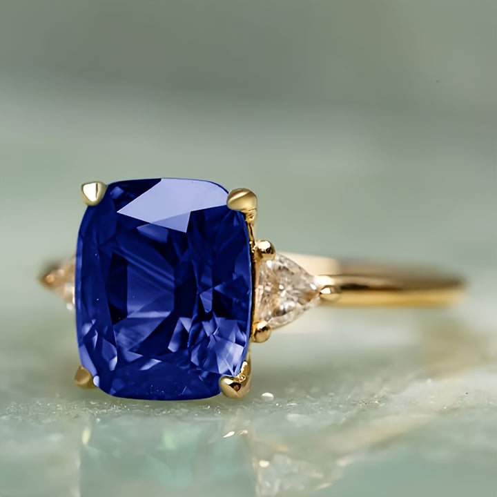 Seraphina – Square Cubic Zirconia Anniversary Ring