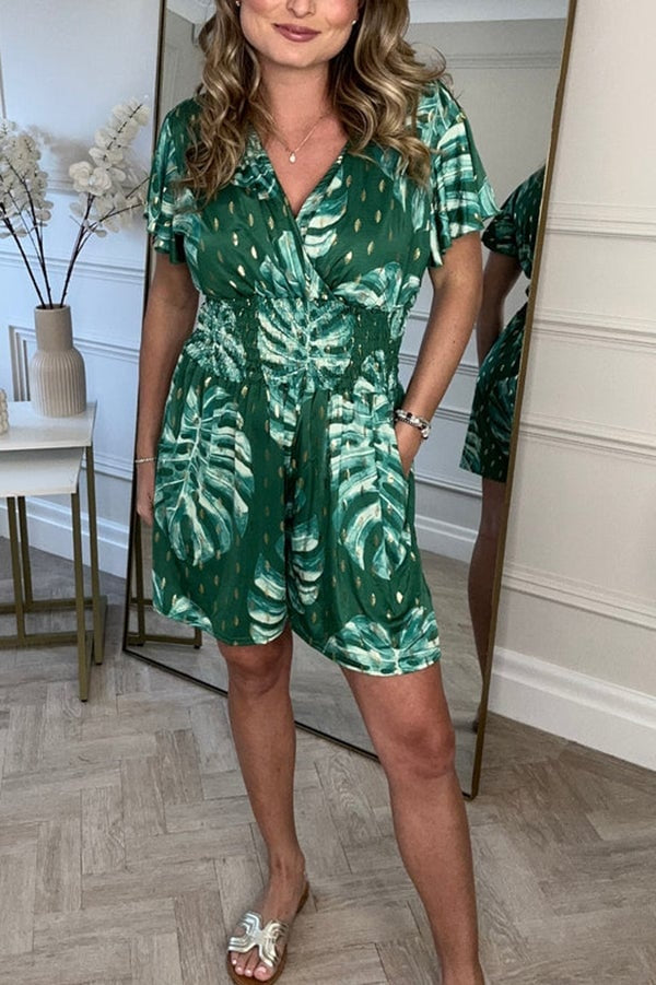 Caro - Botanical Romper (Almost sold out)
