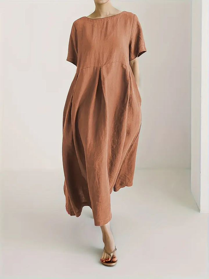 Nadia - Relaxed Linen Maxi Dress