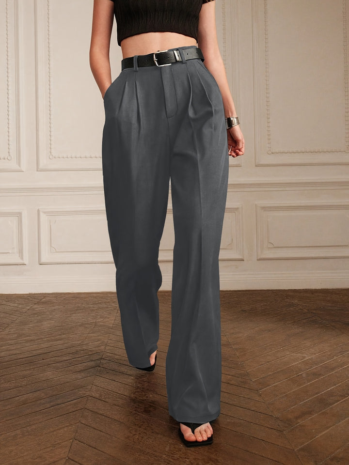 Isla – High-Waist Straight-Leg Pants