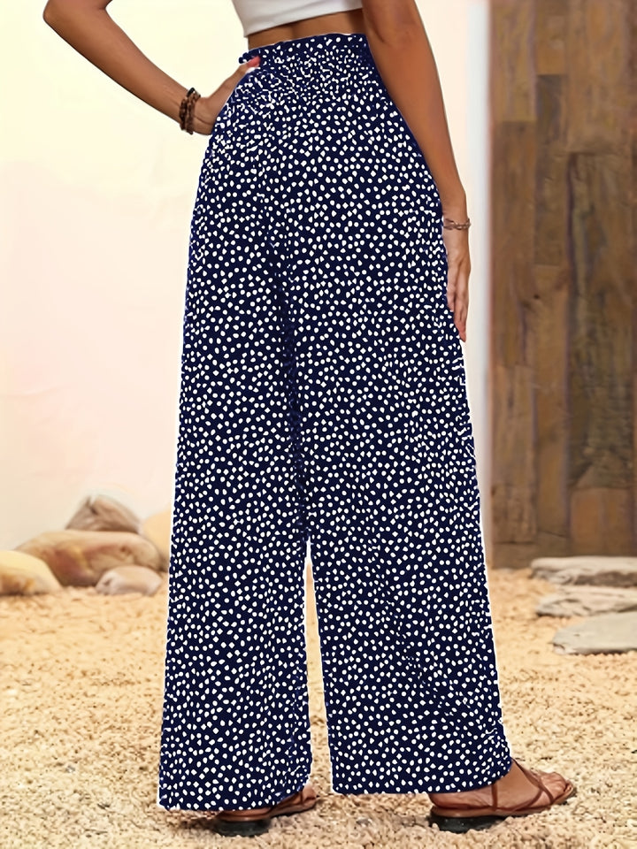Mira - The Allover Print Wide-Leg Pants