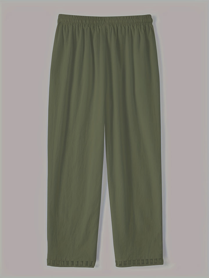 Lena - Contrast Trim Cropped Pants