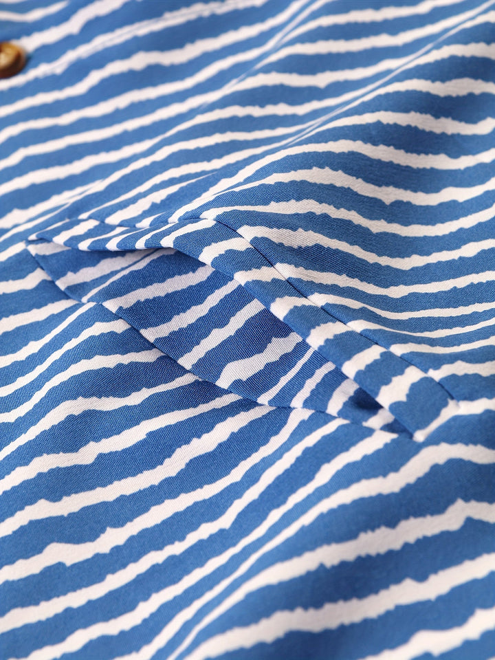 Marissa - Striped Beach Cover-up