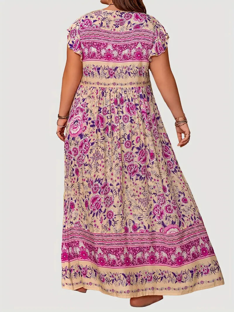 Alora - Floral Boho Dress