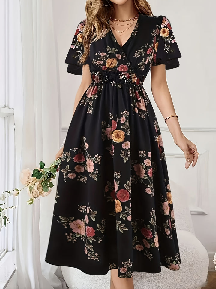 Lily – Floral Print Sleeveless Dress