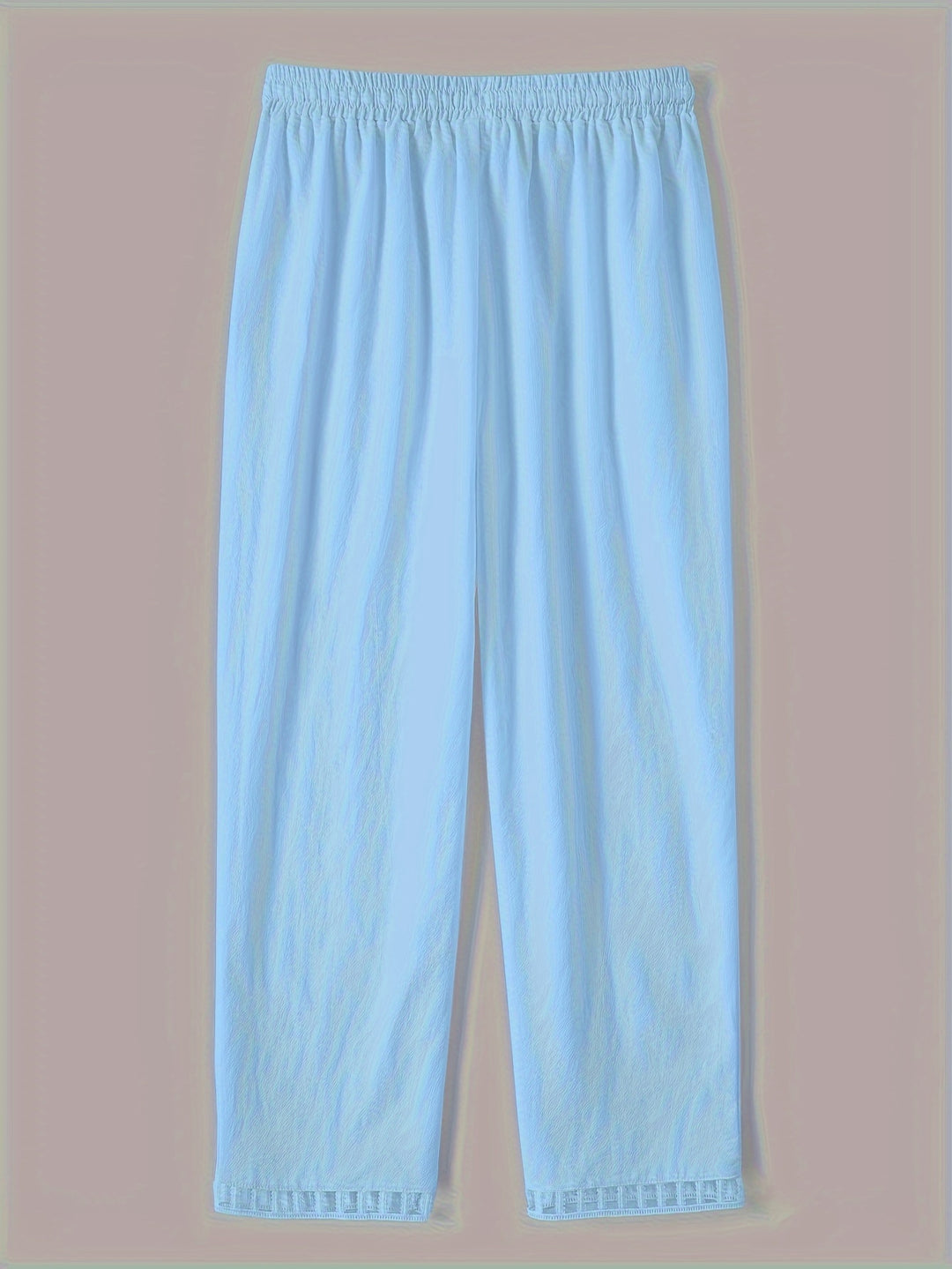 Lena - Contrast Trim Cropped Pants