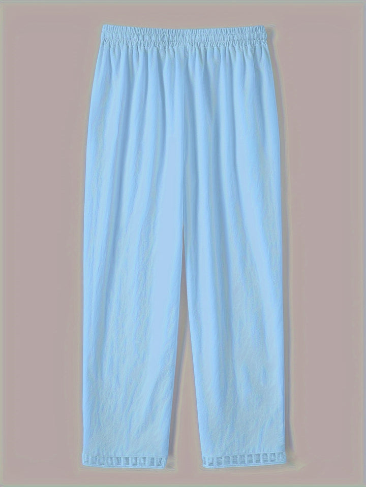 Lena - Contrast Trim Cropped Pants