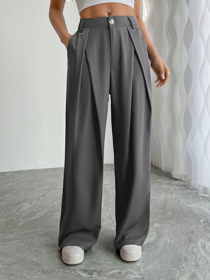 Vivian – Pleated Wide-Leg Suit Pants