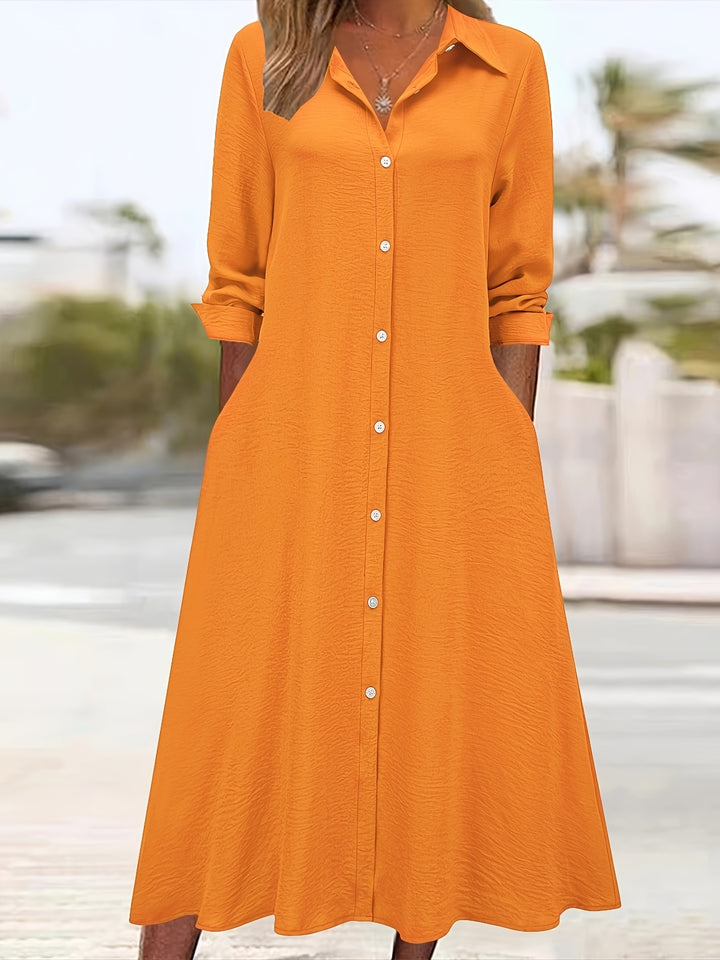 Charlotte | Button Front Shirt Dress