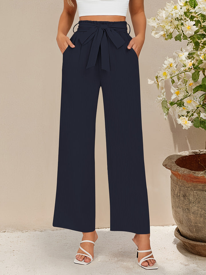 Vivienne – Wide-Leg Tie Waist Pants
