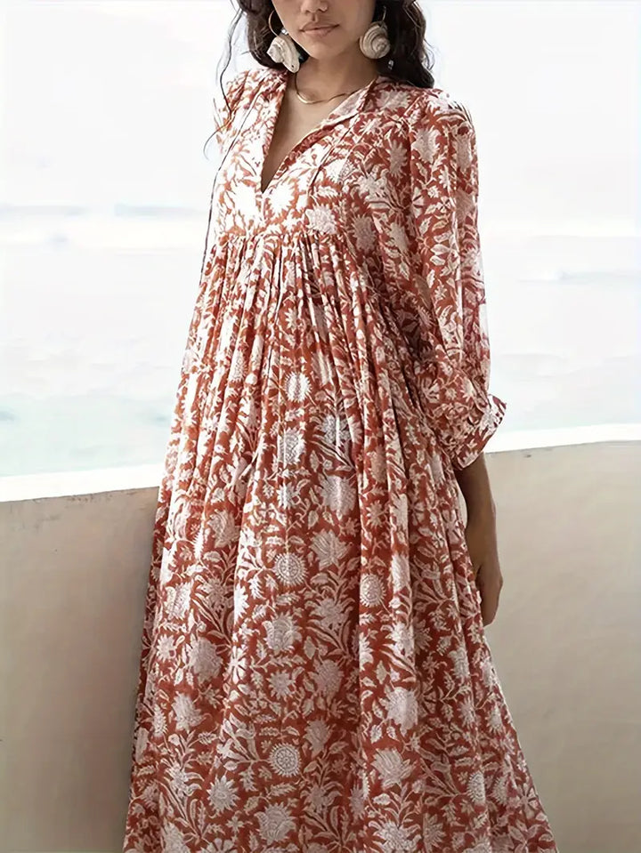Valeria - Floral Ruched Dress