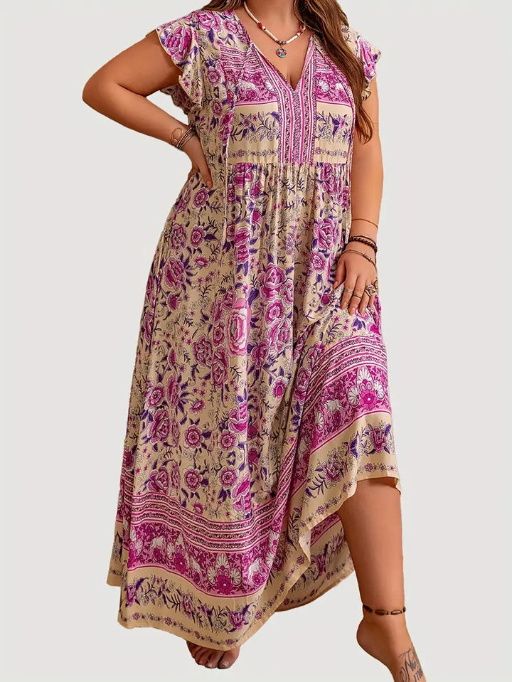 Alora - Floral Boho Dress