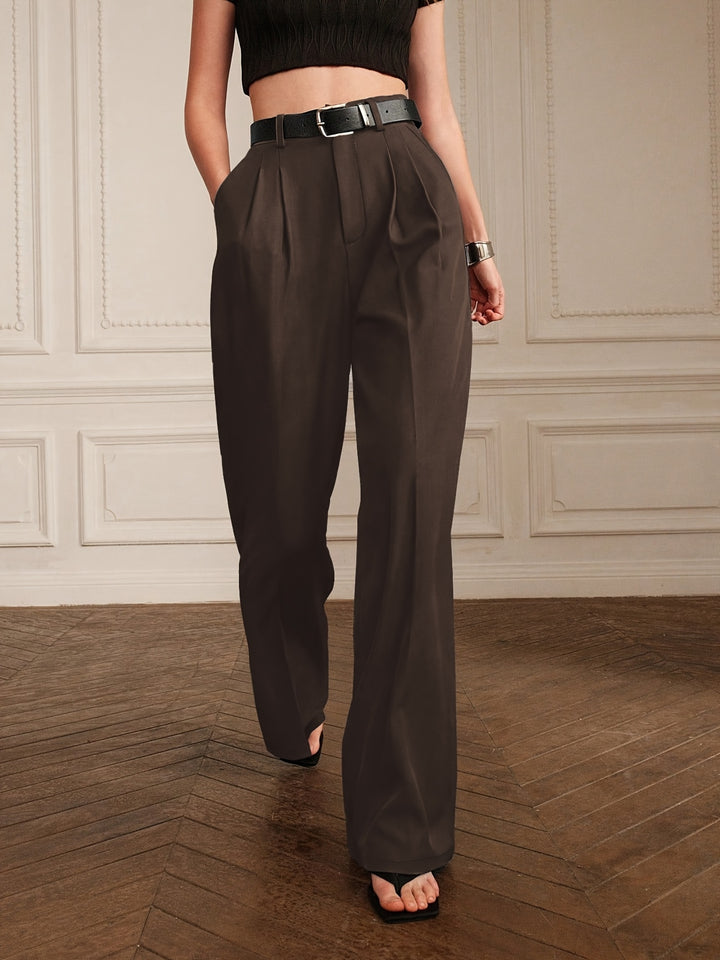 Isla – High-Waist Straight-Leg Pants