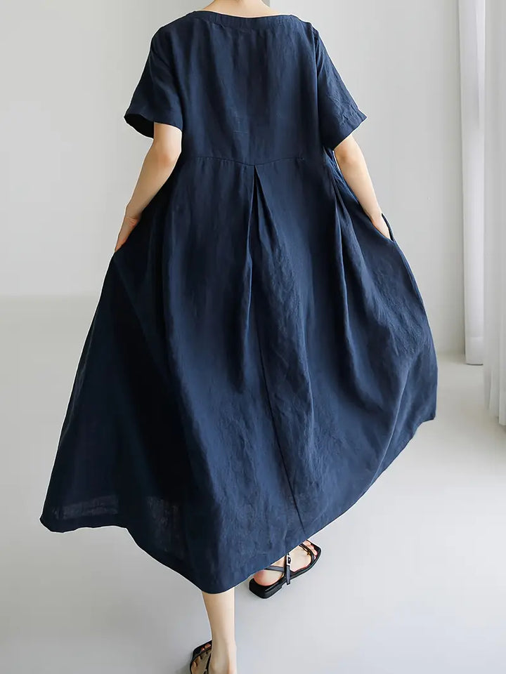 Nadia - Relaxed Linen Maxi Dress