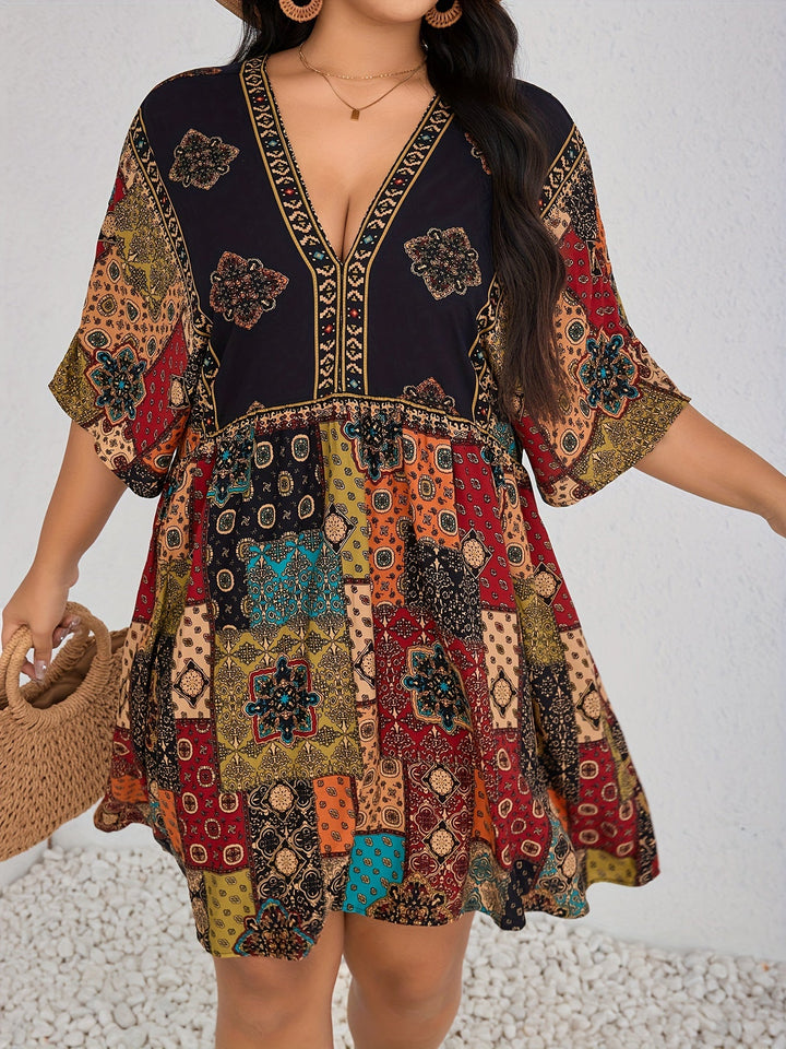 Mariella - Floral Peplum Dress