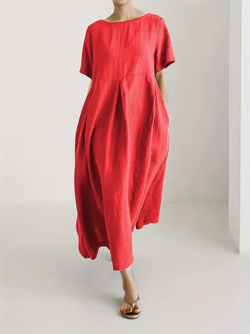 Nadia - Relaxed Linen Maxi Dress