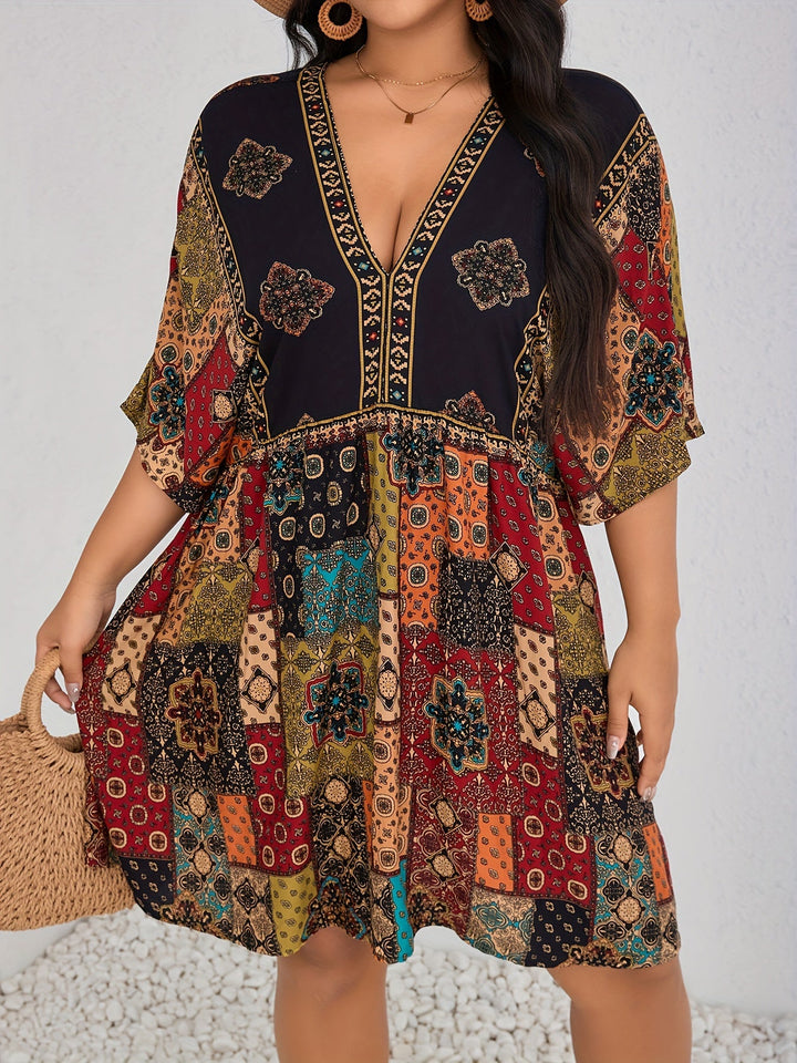 Mariella - Floral Peplum Dress