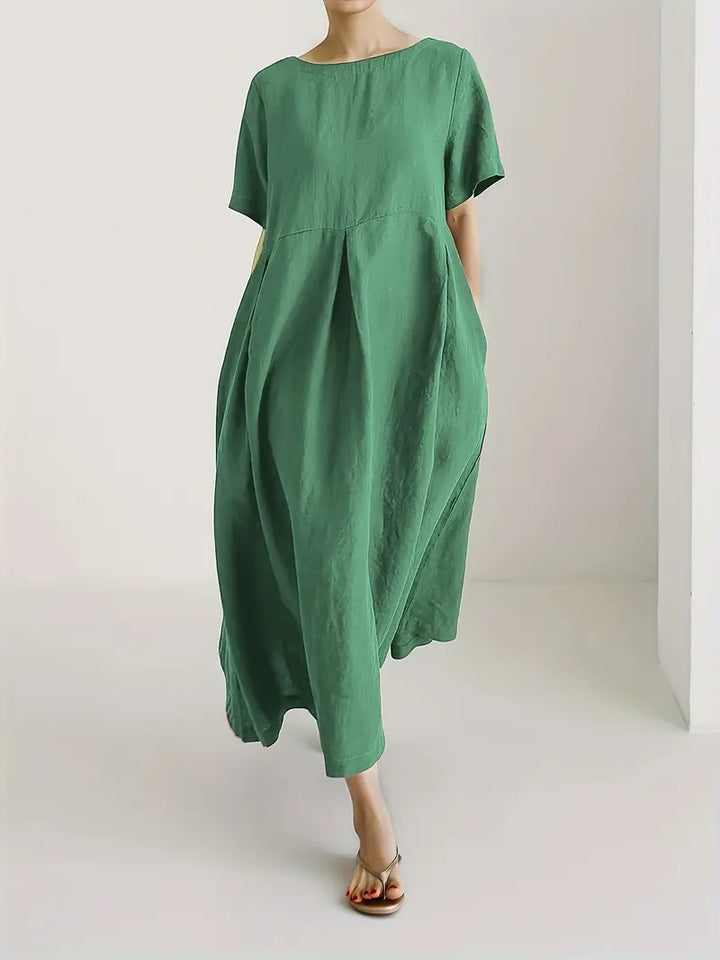 Nadia - Relaxed Linen Maxi Dress