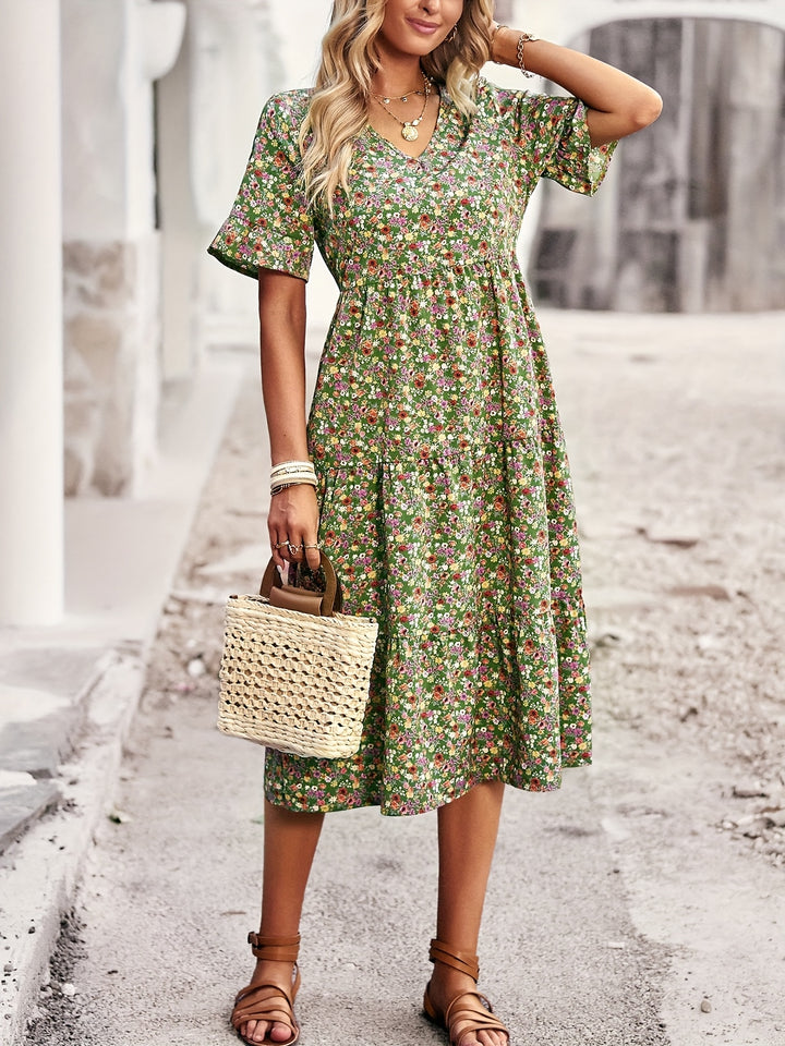 Ariana – Bohemian Floral Dress