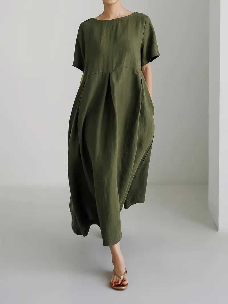 Nadia - Relaxed Linen Maxi Dress