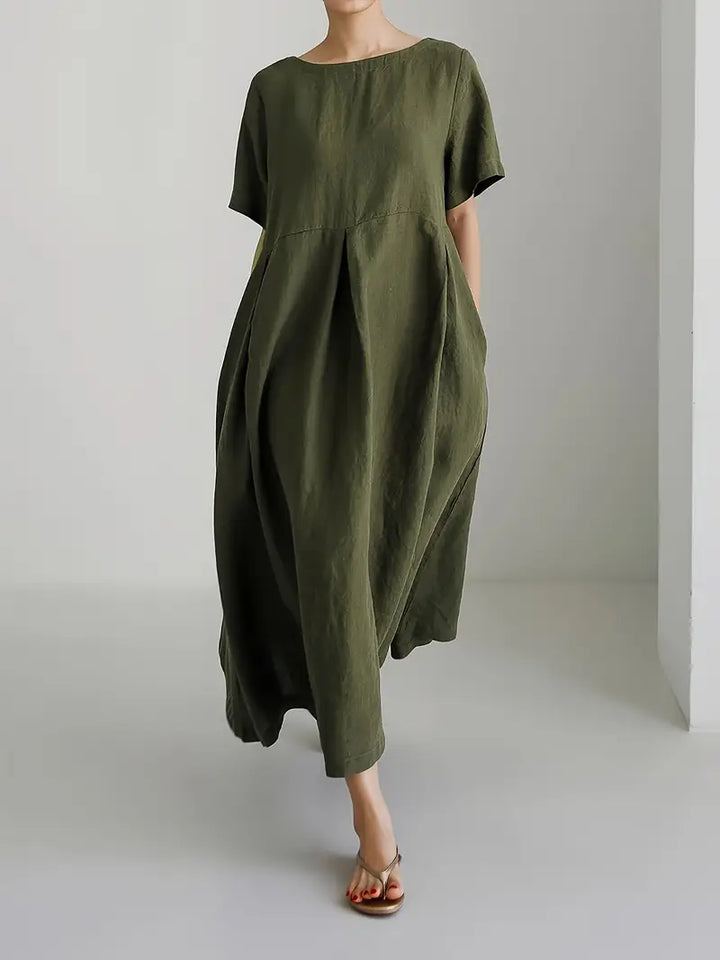Nadia - Relaxed Linen Maxi Dress