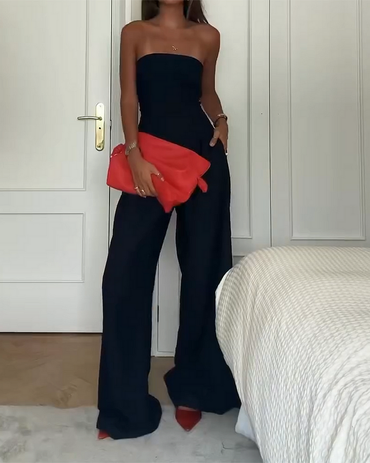 Celeste - Elegant Shoulderless Jumpsuit