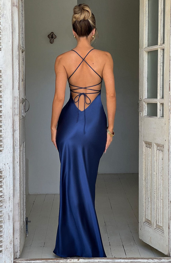 Alora | Silky Soft Satin Maxi Dress