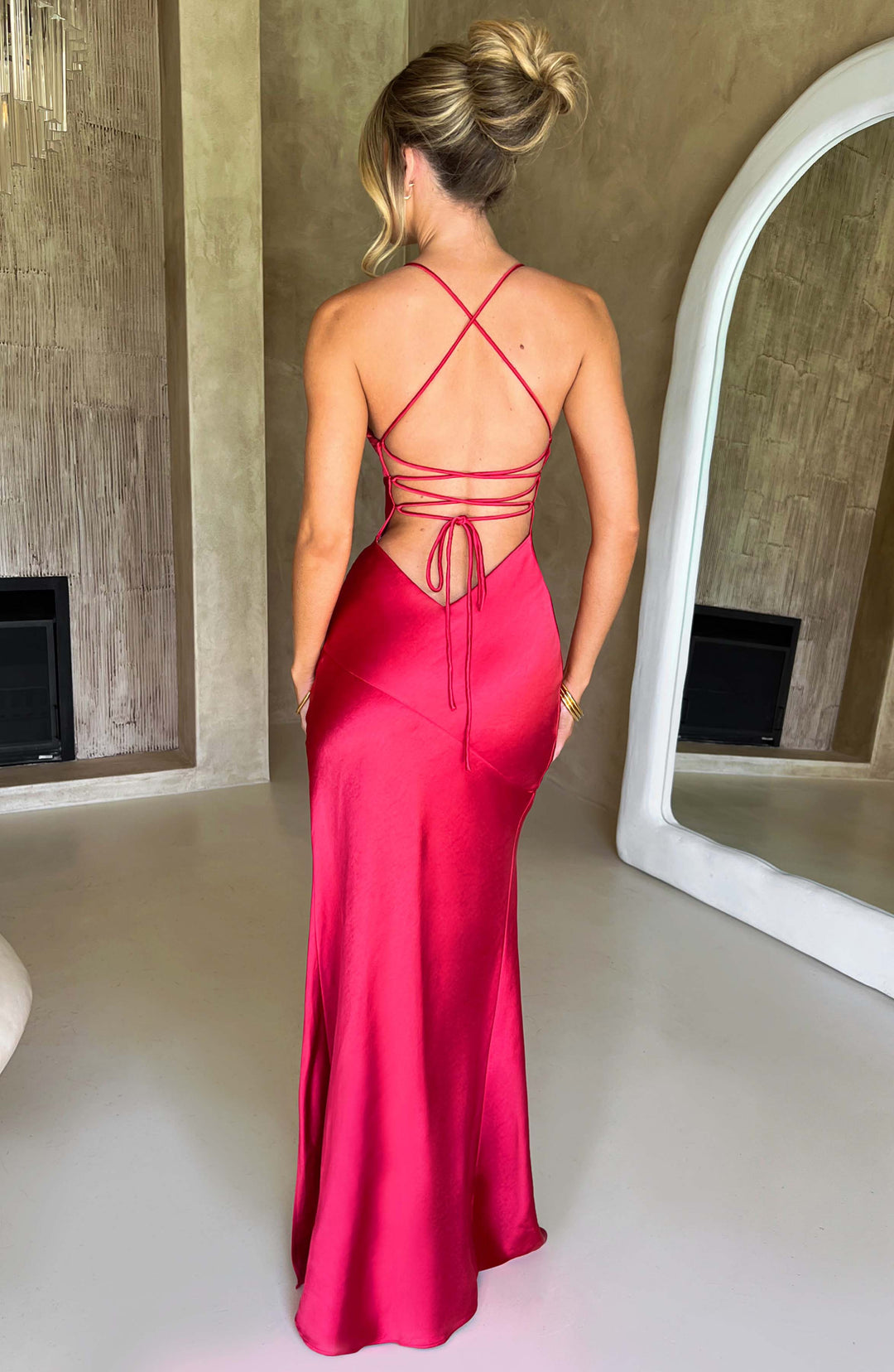 Alora | Silky Soft Satin Maxi Dress