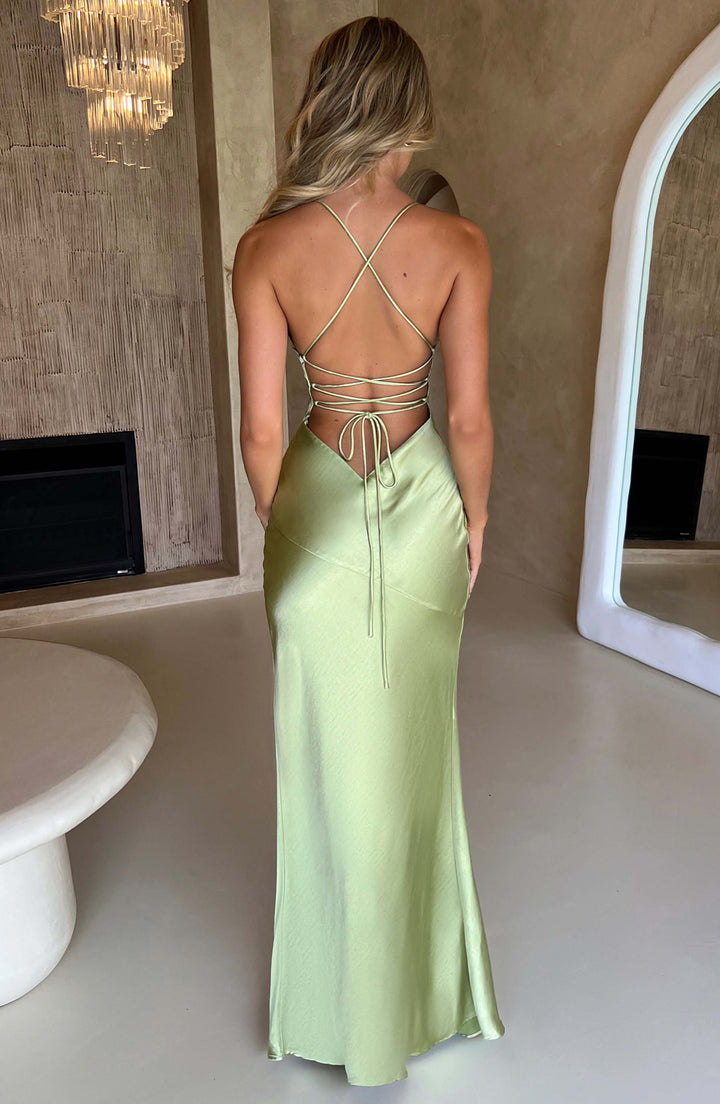 Alora | Silky Soft Satin Maxi Dress