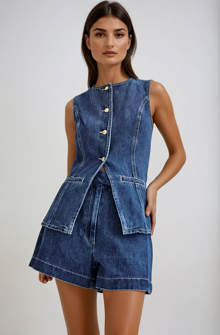 Amara - Denim Set