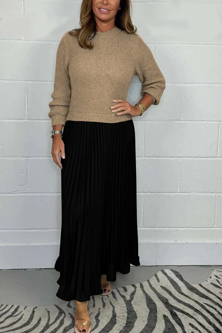 Kirstin - Elegant Pleated Two-Piece Set
