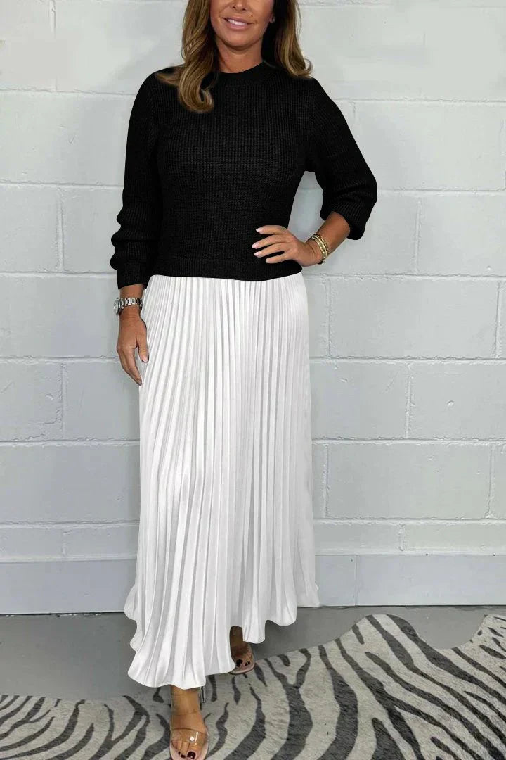 Kirstin - Elegant Pleated Two-Piece Set