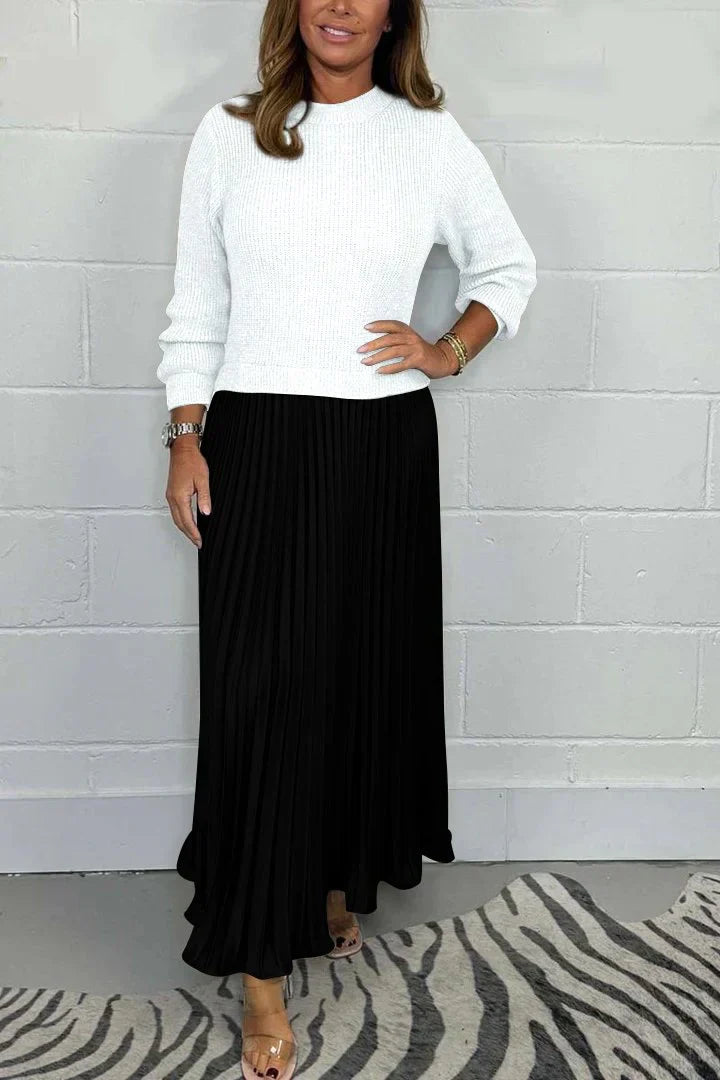 Kirstin - Elegant Pleated Two-Piece Set