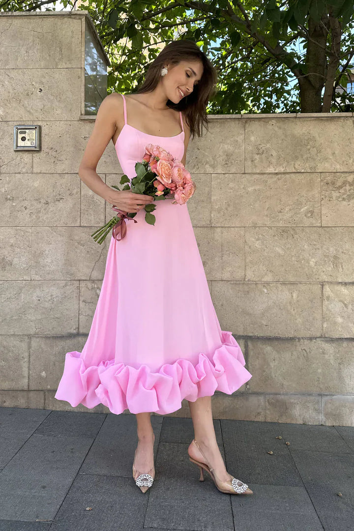 Reina Midi Dress - Pink
