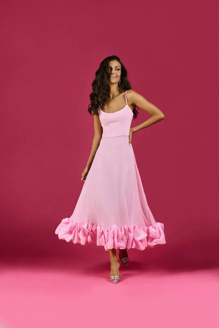Reina Midi Dress - Pink