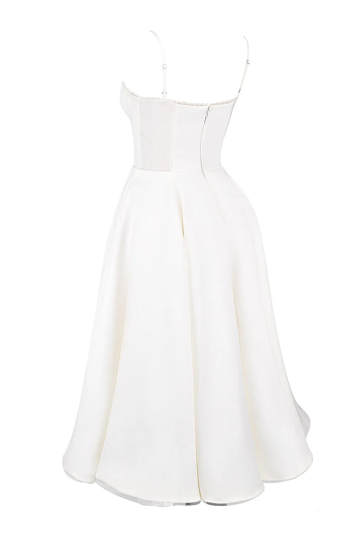 Selene Midi Dress - White