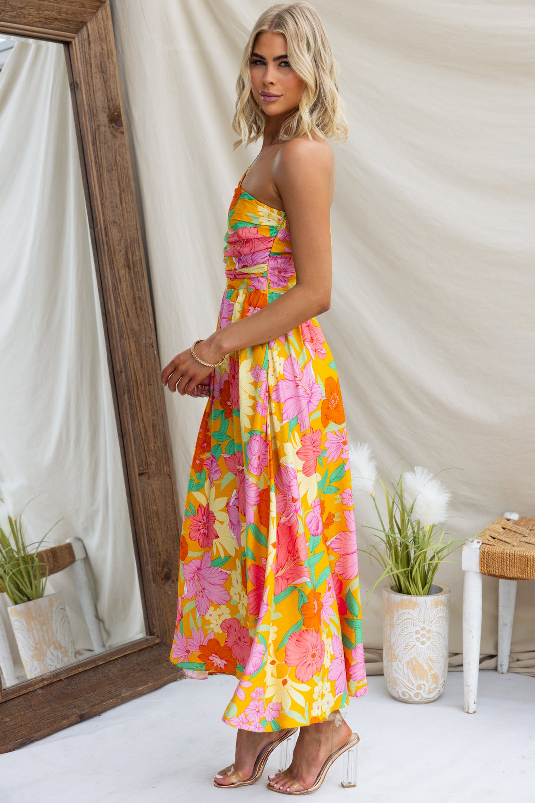 Mila | Floral Midi Dress