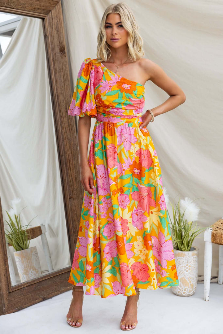 Mila | Floral Midi Dress