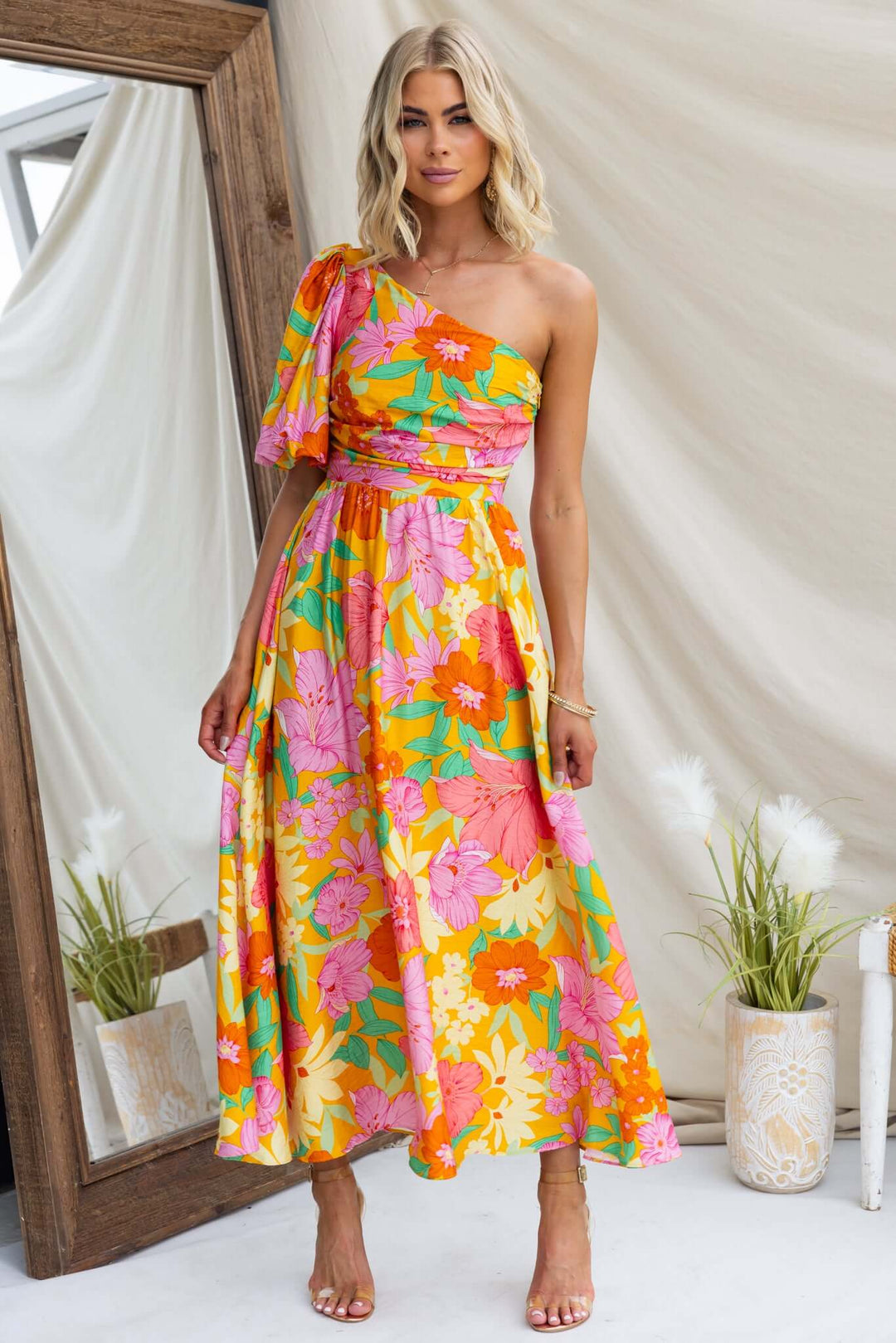 Mila | Floral Midi Dress